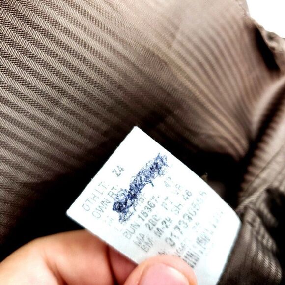 Lauren Ralph Lauren Wool Cashmere 3 Button Blazer 44L Or Slim Fit 46L Dark Beige - Picture 9 of 11